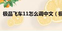 極品飛車11怎么調中文(極品飛車11存檔)