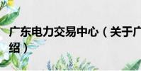 廣東電力交易中心(關于廣東電力交易中心介紹)