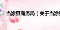 當涂縣商務局(關于當涂縣商務局介紹)