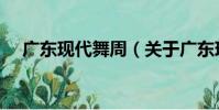 廣東現代舞周(關于廣東現代舞周介紹)