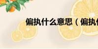偏執什么意思(偏執什么意思)