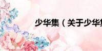 少華集(關于少華集簡介)