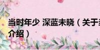 當時年少 深藍未曉(關于當時年少 深藍未曉介紹)