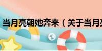 當月亮朝她奔來(關于當月亮朝她奔來介紹)