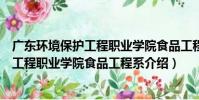 廣東環境保護工程職業學院食品工程系(關于廣東環境保護工程職業學院食品工程系介紹)