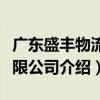 廣東盛豐物流有限公司（關于廣東盛豐物流有限公司介紹）