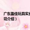 廣東盈佳玩具實業有限公司（關于廣東盈佳玩具實業有限公司介紹）