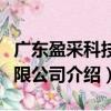 廣東盈采科技有限公司（關于廣東盈采科技有限公司介紹）