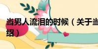 當男人流淚的時候(關于當男人流淚的時候介紹)