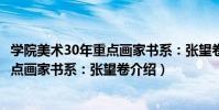 學院美術30年重點畫家書系:張望卷(關于學院美術30年重點畫家書系:張望卷介紹)