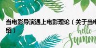 當電影導演遇上電影理論(關于當電影導演遇上電影理論介紹)