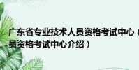 廣東省專業技術人員資格考試中心(關于廣東省專業技術人員資格考試中心介紹)