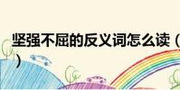 堅強不屈的反義詞怎么讀(堅強不屈的反義詞)