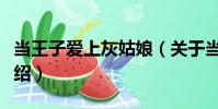 當王子愛上灰姑娘(關于當王子愛上灰姑娘介紹)