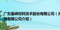 廣東盈峰材料技術股份有限公司(關于廣東盈峰材料技術股份有限公司介紹)