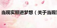 當現實照進夢想(關于當現實照進夢想介紹)