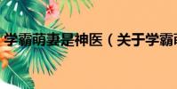 學霸萌妻是神醫(關于學霸萌妻是神醫介紹)