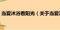 當愛沐浴著陽光(關于當愛沐浴著陽光介紹)