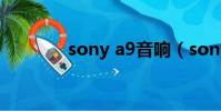 sony a9音響(sony a816)