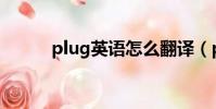 plug英語怎么翻譯(plugy8 0)