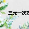 三元一次方程應用題（三元一次方程）