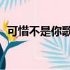 可惜不是你歌詞完整版（可惜不是你 歌詞）
