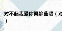 對不起我愛你梁靜茹唱(對不起我愛你梁靜茹)