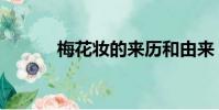 梅花妝的來歷和由來(梅花妝)
