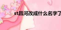 st昌河改成什么名字了(st昌河)