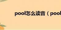 pool怎么讀音(pool什么意思)