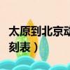 太原到北京動車幾個小時（太原到北京動車時刻表）