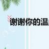 謝謝你的溫柔以待（謝謝你的溫柔歌詞）