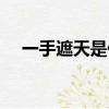 一手遮天是什么（一手遮天是什么生肖）