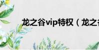 龍之谷vip特權(龍之谷vip等級)