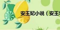 安王妃小說(安王李承道)