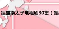 貍貓換太子電視劇30集(貍貓換太子電視劇)
