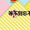 等不到忘不了沐小弦（等不到忘不了）