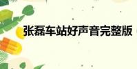 張磊車站好聲音完整版(張磊 車站)