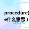 procedure是什么意思英語翻譯（Procedure什么意思）