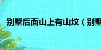 別墅后面山上有山墳(別墅院外就是墳頭)