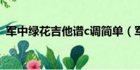 軍中綠花吉他譜c調簡單(軍中綠花吉他譜)