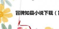冒牌知縣小說下載(冒牌知縣)