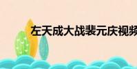 左天成大戰裴元慶視頻(左天成)
