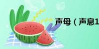 聲母(聲息1)