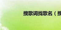 搜歌詞找歌名(搜歌詞)
