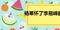 楊冪懷了李易峰的孩子