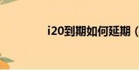 i20到期如何延期(i20表)