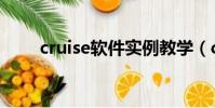 cruise軟件實例教學(cruise軟件)