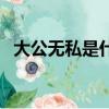 大公無私是什么詞（大公無私是什么生肖）