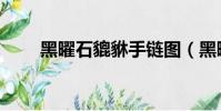 黑曜石貔貅手鏈圖(黑曜石毀滅者)